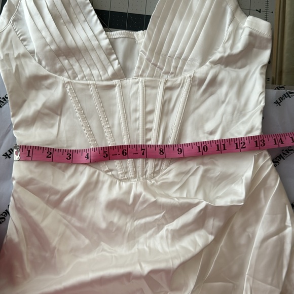 Deep V Cami Strap Corset Midi Dress - Picture 4 of 4